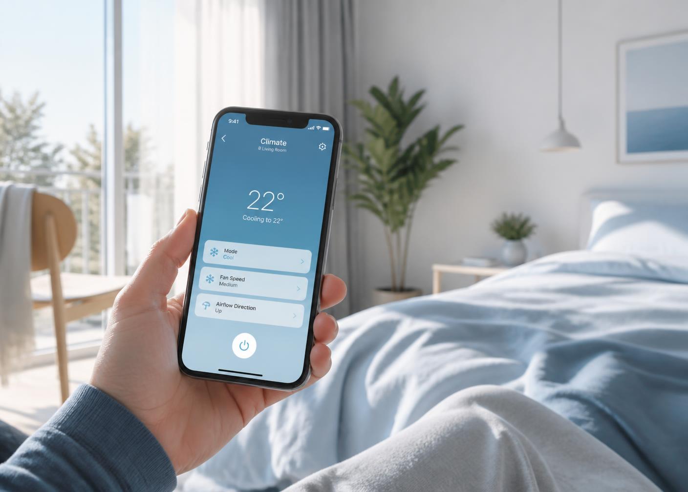 Connecté en Wi-Fi. Pilotage à distance avec l'application Tuya.